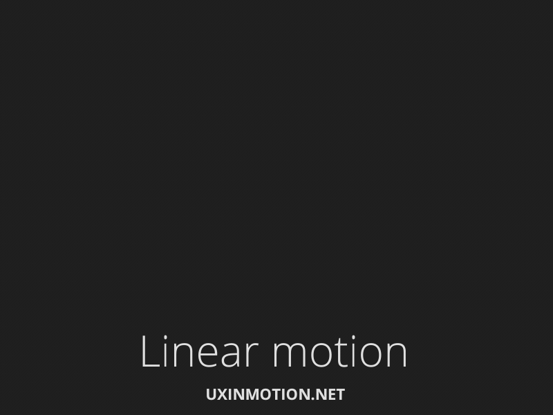 Movimiento lineal Usabilidad y movimiento GammaUX Blog