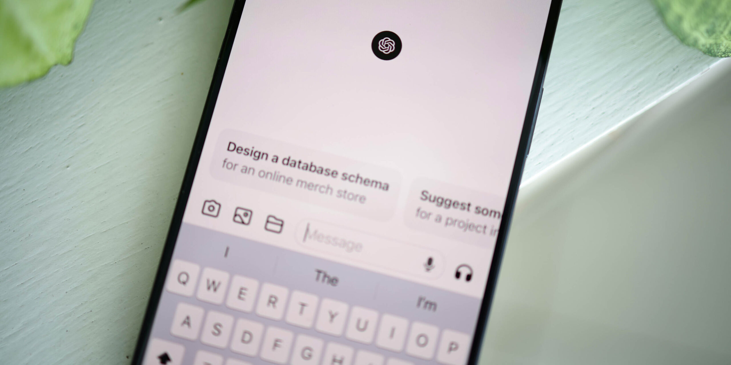 Imagen de la pantalla principal de ChatGPT